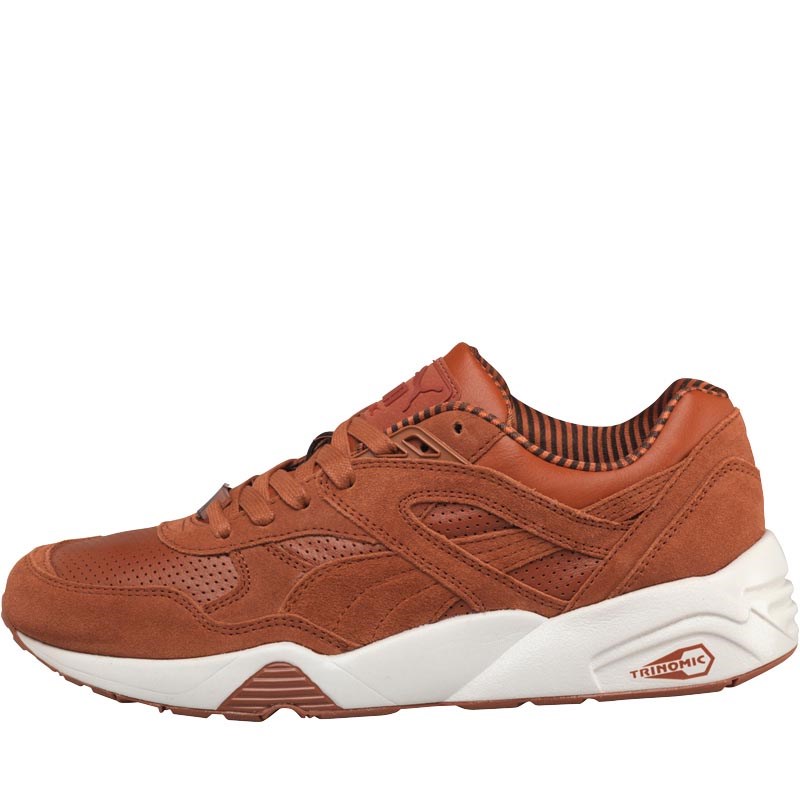 Puma Heren R698 Citi Series Sneakers Middelbruin