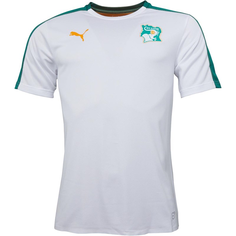 Buy Puma Mens FIF Ivory Coast Away Stadium Jersey Puma White