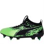 Puma Mens One 19.1 MX SG Soft Ground Football Boots Green Gecko/Puma Black/Charcoal Grey