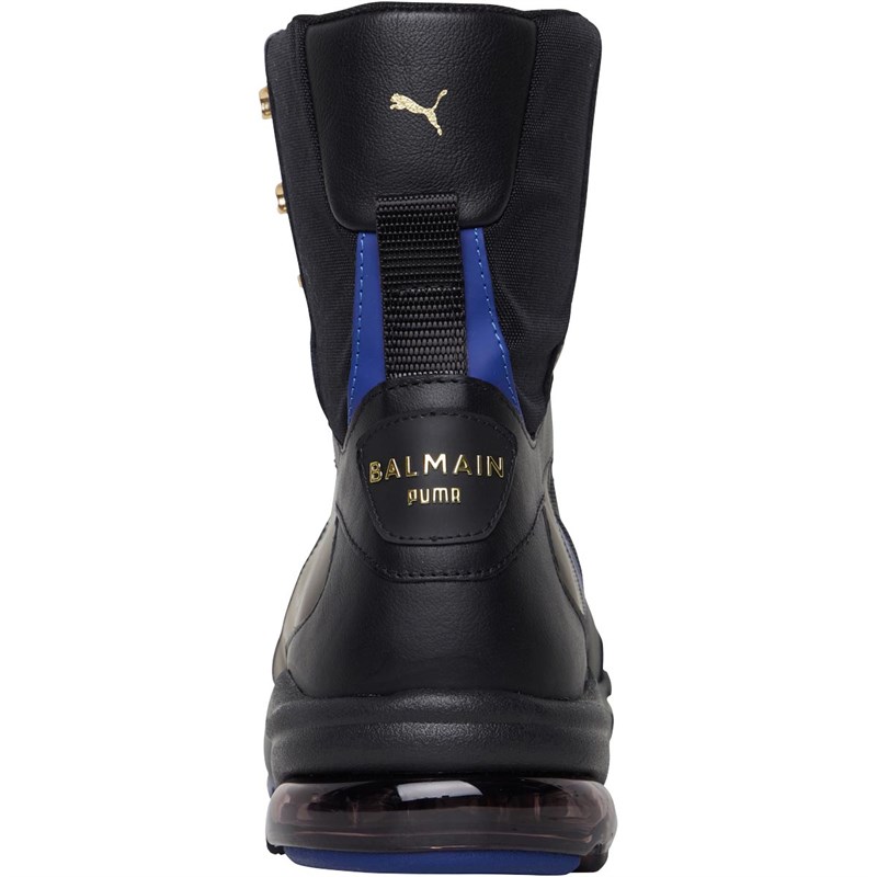 Puma Damen X Balmain Cell Stellar Mid Sneakers Schwarz