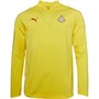 Puma Męskie Gfa Ghana 1/4 Zip Sweter z Dzianiny Żółty