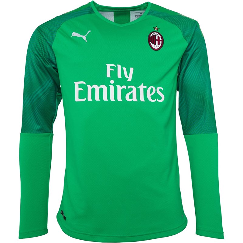 Buy Puma Mens ACM AC Milan Home Goalkeeper Shirt Green