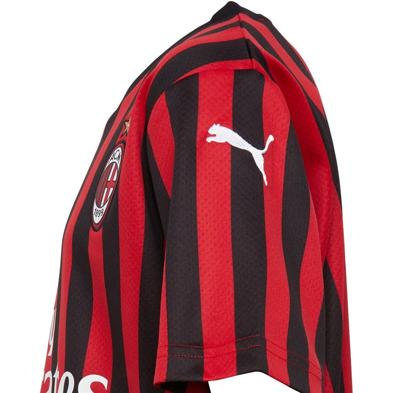 Puma Drenge ACM AC Milan Home Fodboldtrøje Flerfarvet