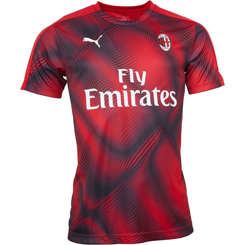 Buy Puma Mens ACM AC Milan Stadium Jersey Tango Red/Puma Black