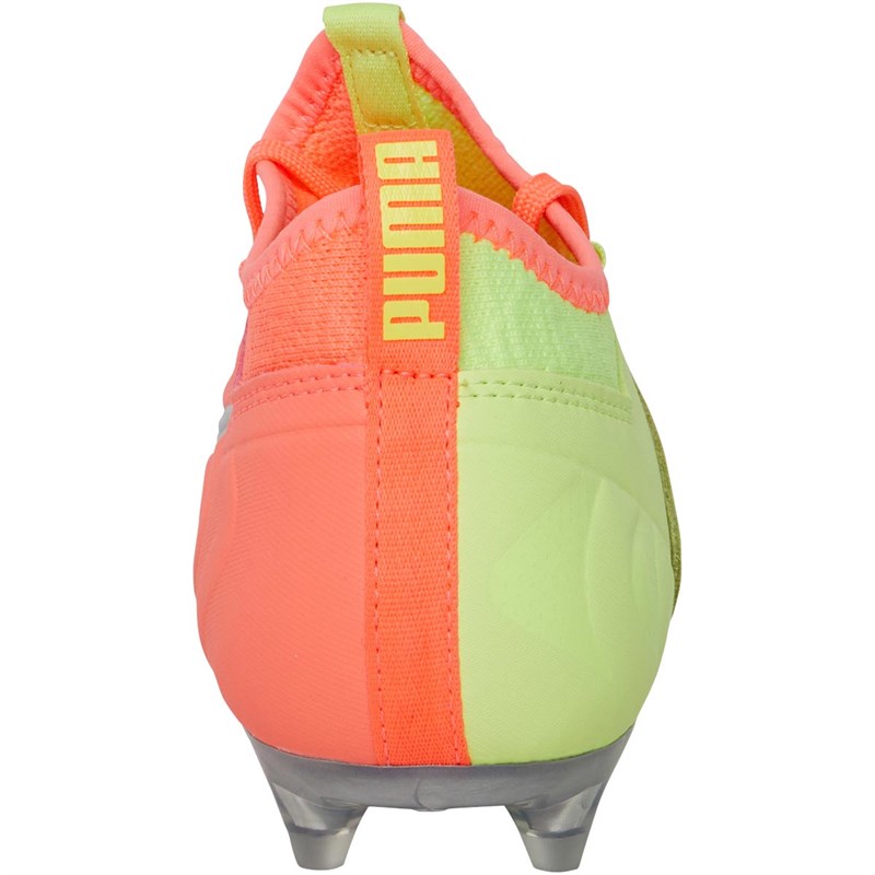 Puma Junior One 20.3 Osg Fg/Ag Firm Ground Football Boots Peach/Yellow