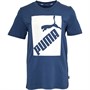Puma Tee-Shirt Big Logo Garçon Bleu