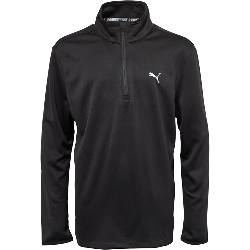 Buy Puma Junior Boys dryCELL 1/4 Zip Golf Top Black