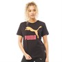 Puma Tee-Shirt Classic Logo Femme Noir