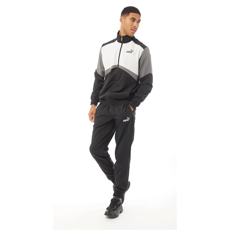 puma color block tracksuit