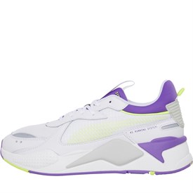 Buy PUma Mens RS X SR Trainers Puma White Electric Purple