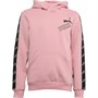 Puma Junior Amplified Fleece Hoodie Foxglove/Puma Black