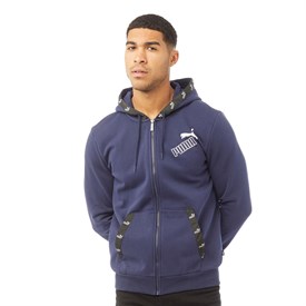Buy Puma Mens Amplified Full Zip Fleece Hoodie Peacoat
