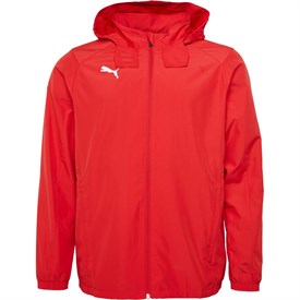 Buy Puma Mens Liga Training Rain Jacket Core (With Hood) Red