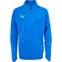 Puma Junior Liga Training 1/4 Zip Top Electric Blue/White