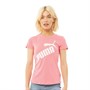 Puma Womens Big Logo T-Shirt Candy Pink/Puma White
