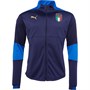 Puma Męskie FIGC Italy Sweter z Dzianiny Niebieski