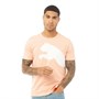 Puma Mens Oversized Logo T-Shirt Foxglove/Puma White