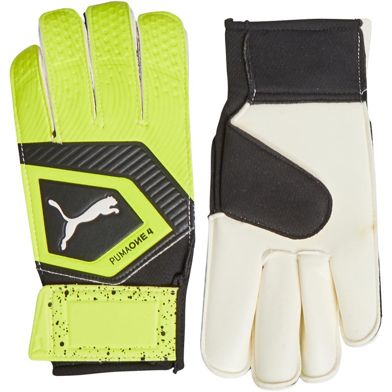 Buy Puma Mens One Grip GC 4 Goalkeeper Gloves Fluorescent Yellow/Puma Black