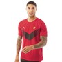 Puma Męskie Scuderia Ferrari Race MCS T-Shirt Czerwony