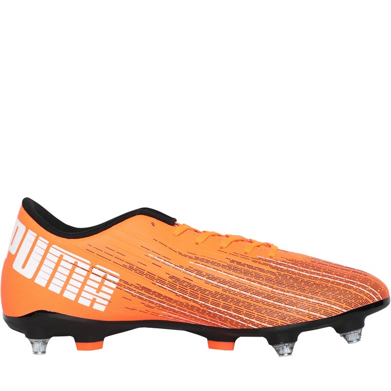 Puma Mens Ultra 4.1 MXSG Mixed Soft Ground Football Boots Shocking Orange/Puma Black
