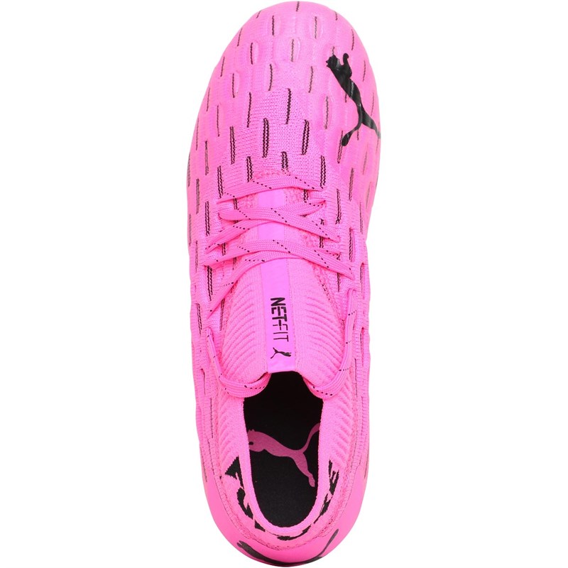 Puma Junior Future 6.1 Netfit FG/AG Firm Ground Artificial Ground Football Boots Luminous Pink/Puma Black