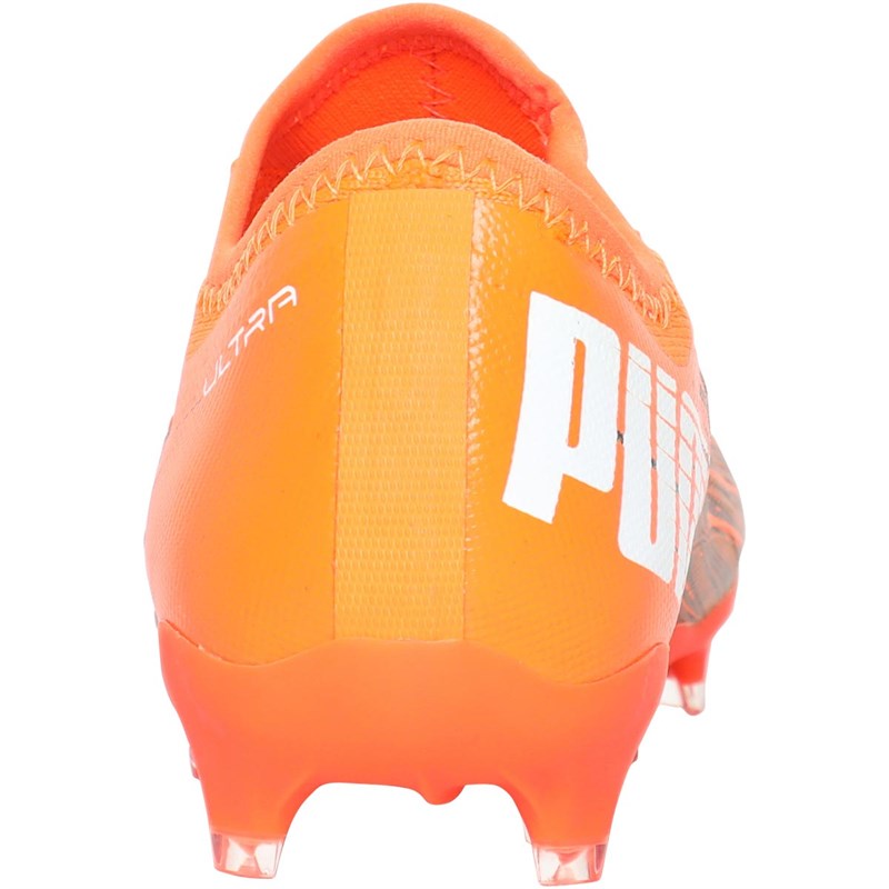 Puma Junior Ultra 3.1 FG/AG Football Boots Shocking Orange/Puma Black