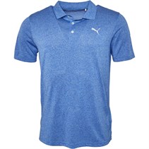 Puma Mens Icon Heather Golf Polo Surf The Web Heather