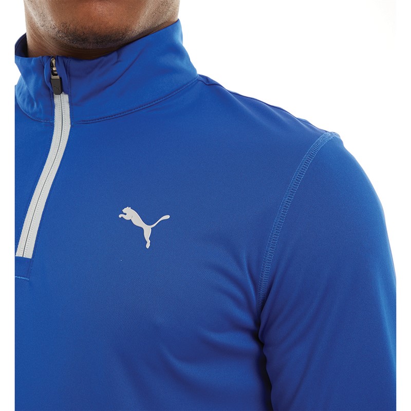 Buy Puma Mens Icon 1/2 Zip Golf Top Surf The Web