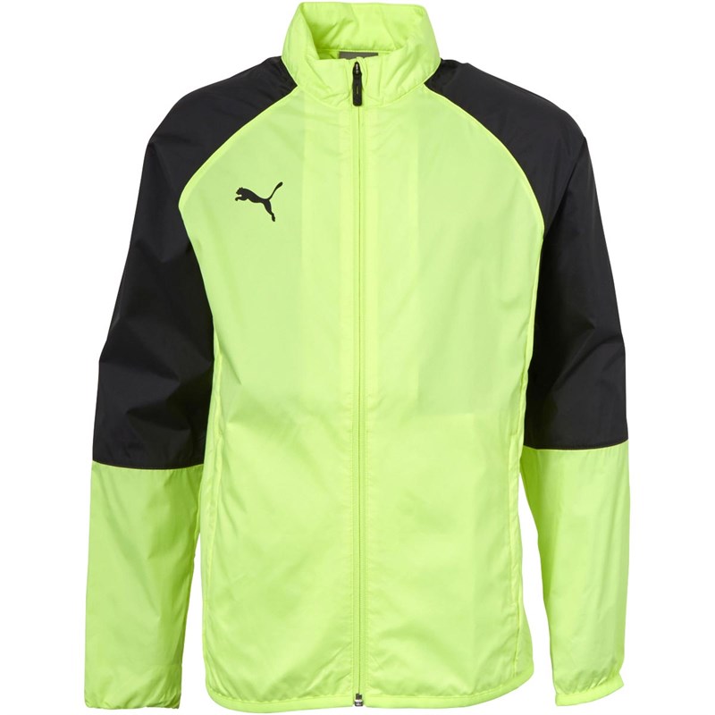 Puma Junior Cup Sideline Woven Jacket Fizzy Yellow/Asphalt