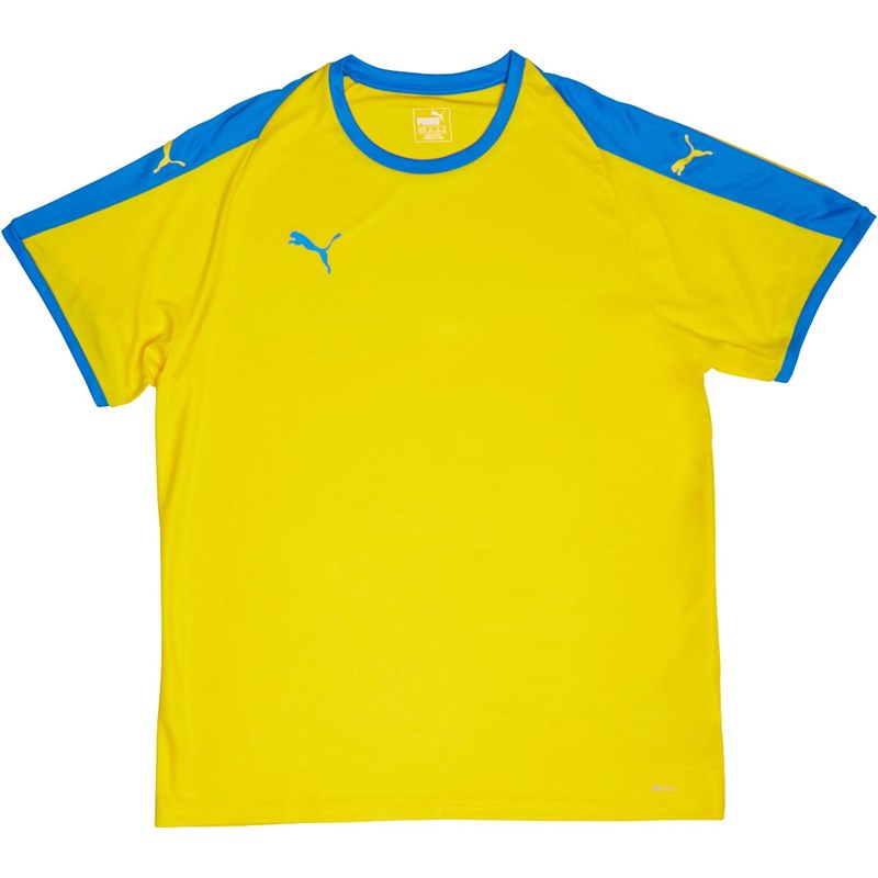 Puma Mens Liga Match Jersey Cyber Yellow/Puma White