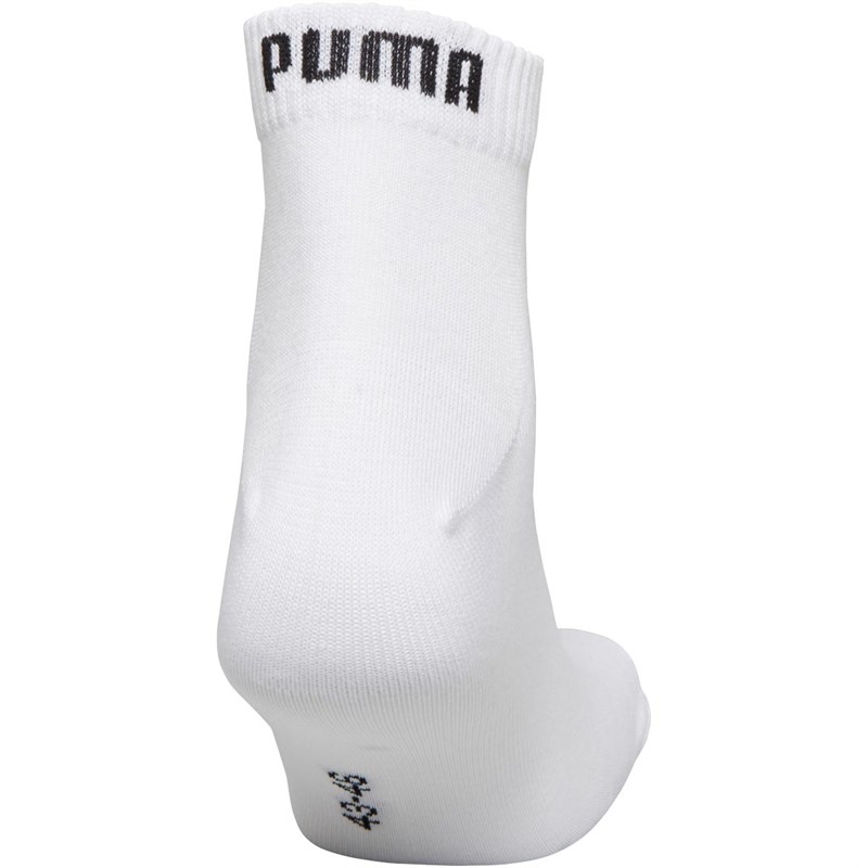 Puma Heren Quarter Sokken Wit