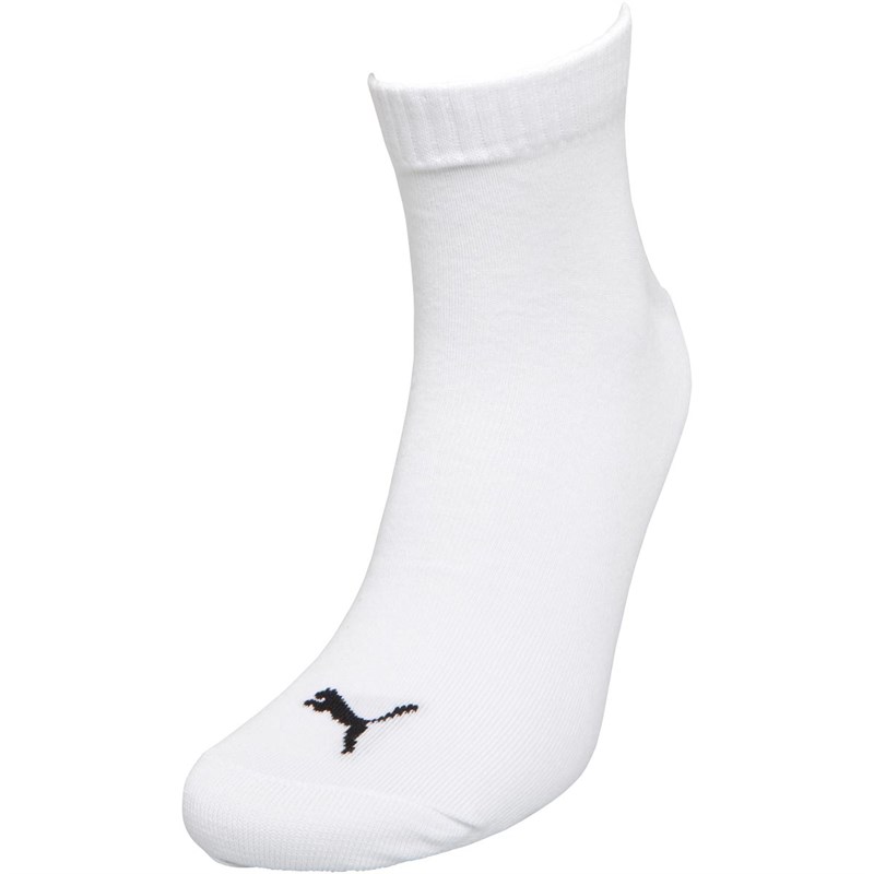 Puma Heren Quarter Sokken Wit