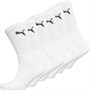 Puma Heren Six Pack Sport Cushioned Sokken Wit