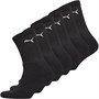 Puma Mens Six Pack Sport Cushioned Crew Socks Puma Black