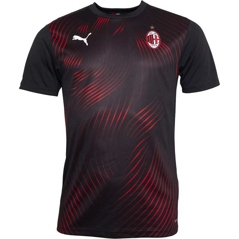 Puma Mens ACM AC Milan Third Jersey No Sponsor Puma Black/Red