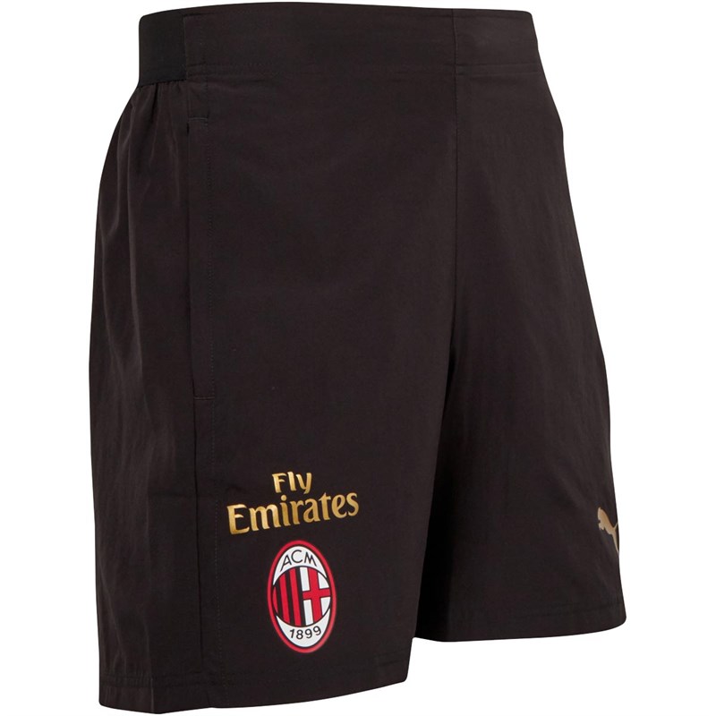 Puma Męskie ACM AC Milan Woven Szorty do Piłki Nożnej Czarny