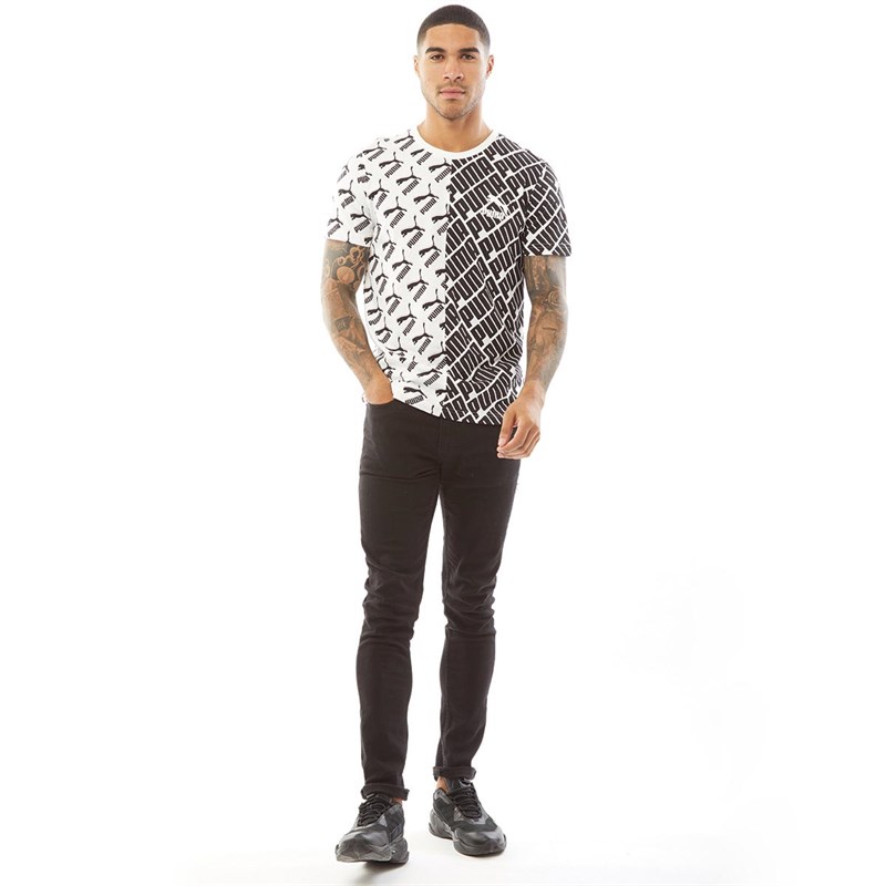 Puma Tee-Shirt AOP Homme Blanc