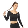 Puma Damen Classics Crop Tops Schwarz