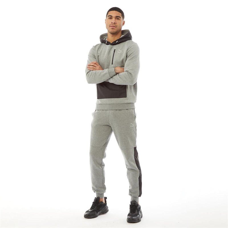 Puma Mens Double Vision Hoodie Medium Grey Heather