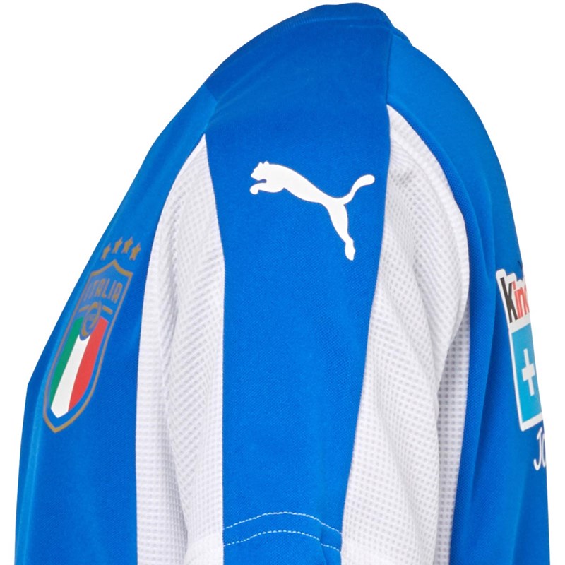 Puma Junior FIGC Italy Training Jersey Puma/Royal/Puma White