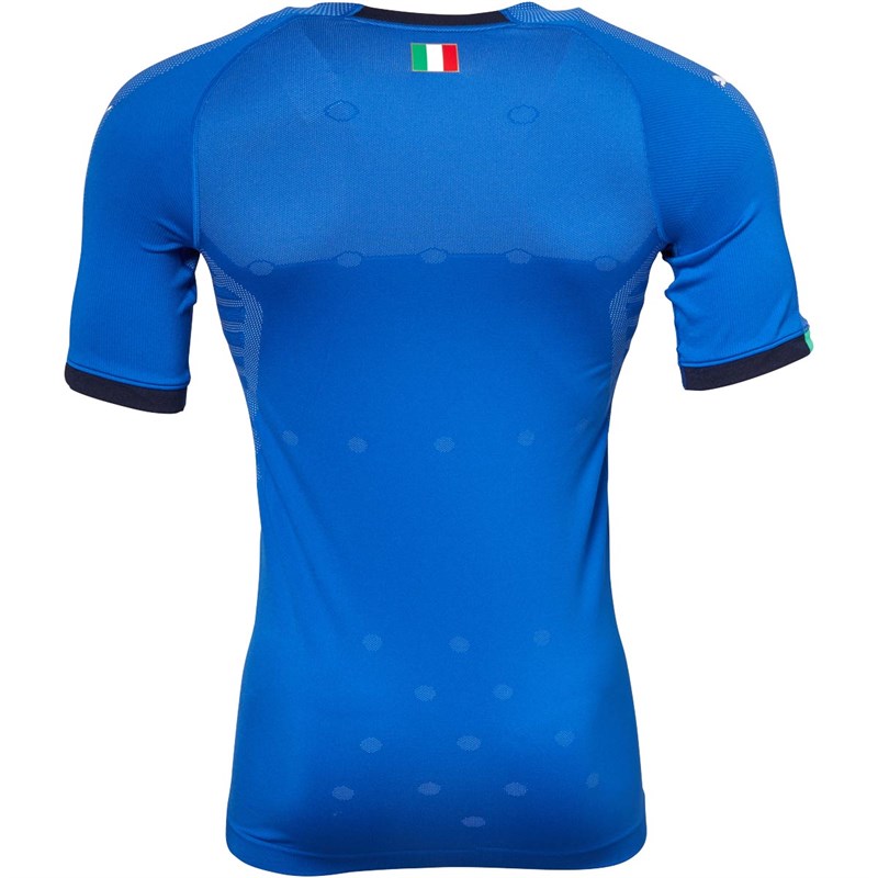 Puma Maillot de Foot FIGC Italy Authentic evoKNIT Home Homme Bleu