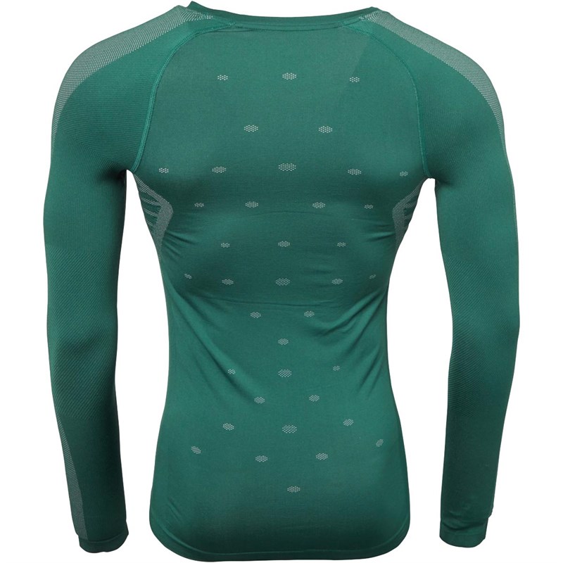Puma Mens Final evoKNIT Baselayer Long Sleeve Top Forest Green
