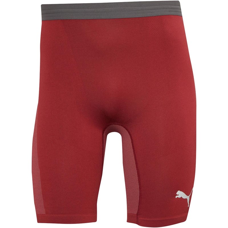 Puma Mens Final evoKNIT Baselayer Shorts Pomegranate