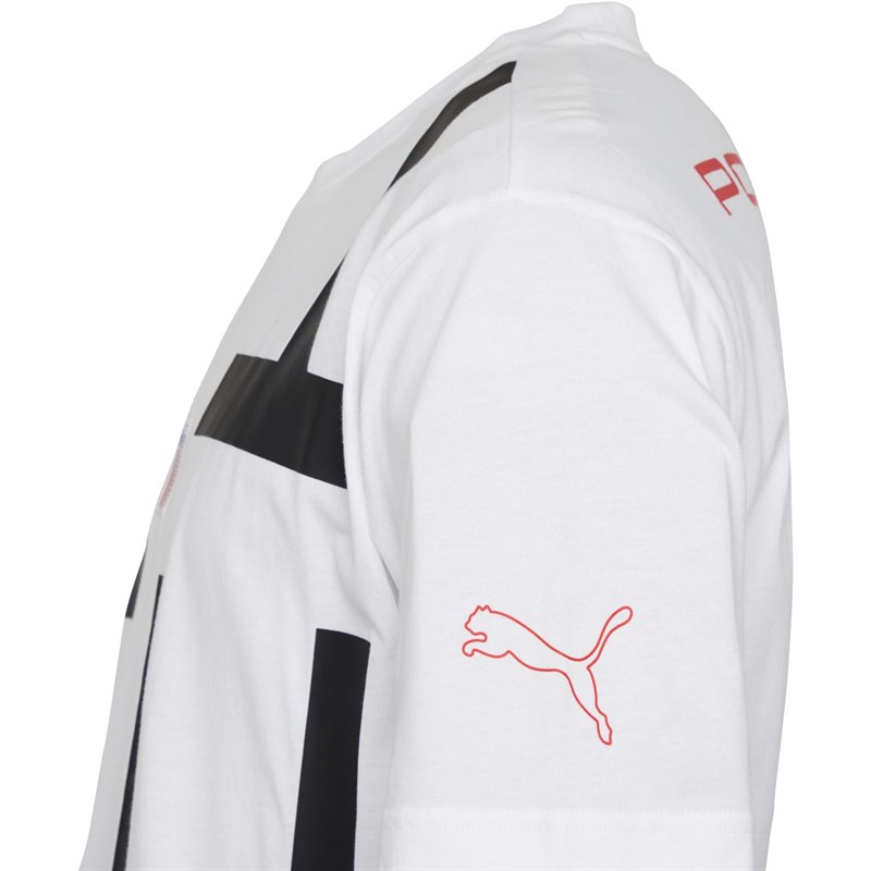 Puma Męskie Porsche Legacy T-shirty Biały