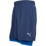 Puma Mens Last Lap 2In1 Inch Running Shorts Dark Denim Blue