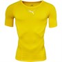 Puma Mens Liga Baselayer Short Sleeve Cyber Yellow