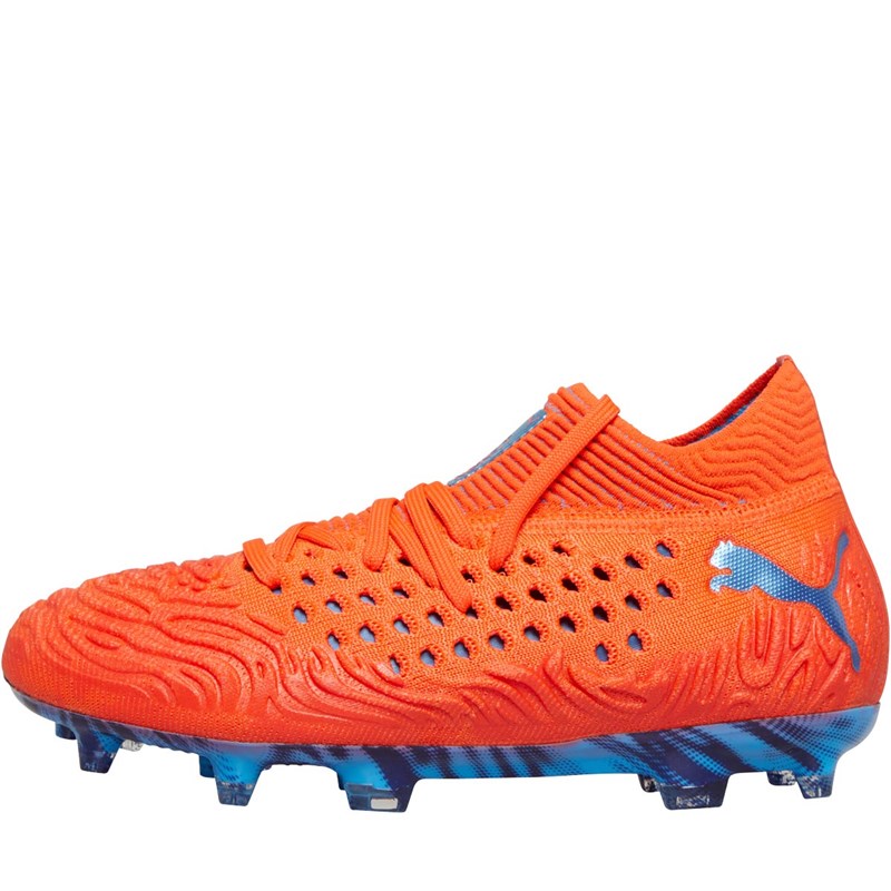 Buy Puma Junior Future 19.1 Netfit FG AG Firm Ground Football Boots Red Blast