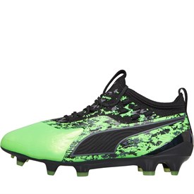 Puma Jongens One 19.1 FG Firm Ground Voetbalschoenen Groen