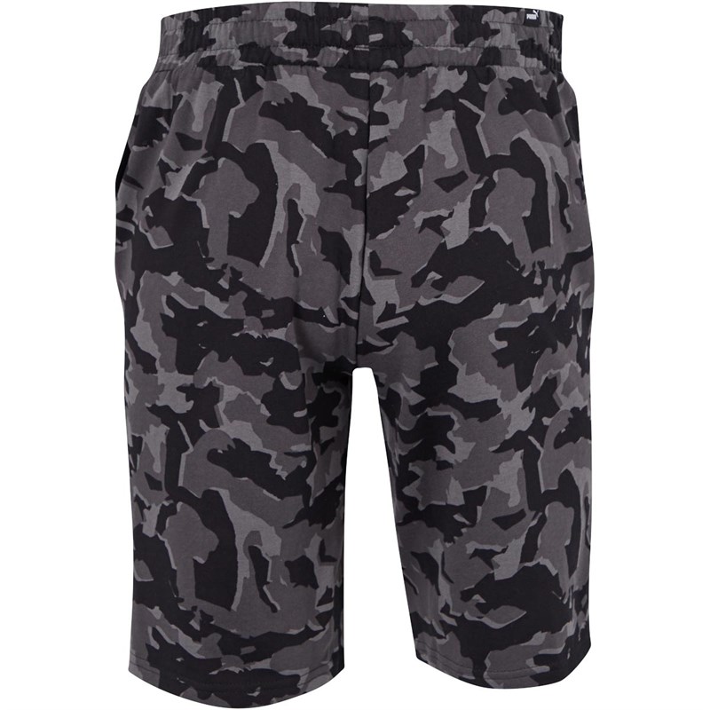 Puma Mens Core Camo AOP Shorts Cotton Black