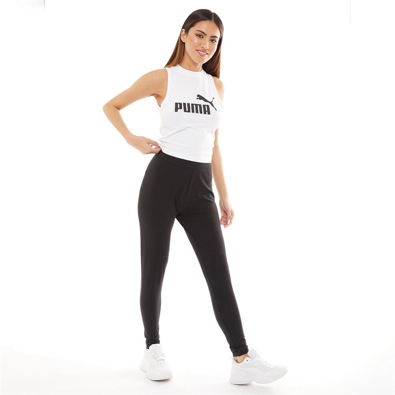 Puma Womens Essentials High Neck Tank Puma White